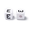 Letter Acrylic European Large Hole Beads OPDL-R050-10mm-E-3