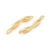 Brass Connector Charms KK-P239-01G-2