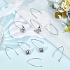 200Pcs 304 Stainless Steel Earring Hooks STAS-BBC0004-46-4