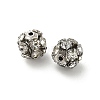7mm Brass Crystal Rhinestone Beads KK-S519-01B-P-2