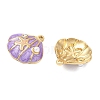 304 Stainless Steel Enamel Pendants STAS-Q119-27G-03-2