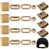 30 Sets Stainless Steel Peaked Cap Adjuster Kits FIND-BC0004-67AB-1