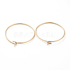 316 Surgical Stainless Steel Hoop Earring Findings LS-X-STAS-J025-01C-G-2