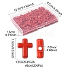 200Pcs Opaque Acrylic Beads SACR-FS0001-40A-4