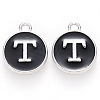 Platinum Plated Alloy Charms ENAM-S118-02T-P-1