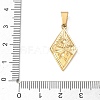 304 Stainless Steel Pendants SA-CBA34D4-07G-3
