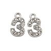 304 Stainless Steel Pendants STAS-L080-002P-03-1