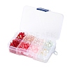 560Pcs 8 Style Transparent Spray Painted & Electroplate Transparent  Glass Beads GLAA-LS0001-07-7