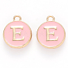 Golden Plated Alloy Enamel Charms X-ENAM-S118-07E-1