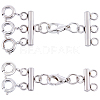 2Pcs 2 Styles 304 Stainless Steel Chain Extender STAS-BBC0008-10P-1