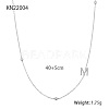 925 Silver Initial Letter Pendant Necklace EU2123-6-1