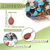 50Pcs Natural & Synthetic Mixed Gemstone Pendants G-TA0001-47-3