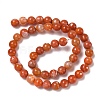 Natural Agate Beads Strands G-G754-06-8mm-8