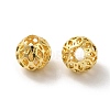 Brass Hollow Spacer Beads KK-P249-03D-G-2