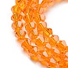 Transparent Electroplate Glass Beads Strands EGLA-A039-T4mm-A23-3