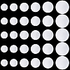 240Pcs 6 Styles Transparent Plastic Film for Badge DIY-CP0013-94-7