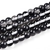 Baking Paint Transparent Glass Beads Strands DGLA-N011-6mm-10-1
