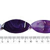 Natural Purple Banded Agate Beads Strands G-C141-A01-02-5