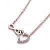 304 Stainless Steel Pendant Necklaces NJEW-I232-32RG-3