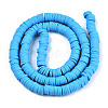 Handmade Polymer Clay Beads Strands CLAY-R089-6mm-119-2