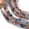 Electroplate Glass Beads Strands EGLA-L023B-FR03-2