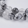 Natural Black Rutilated Quartz Beads Strands LS-G-G448-8mm-13-3