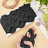 10 Yard Metallic Polyester Wavy Fringe Trim Ribbon SRIB-GF0001-38J-3
