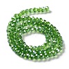 Electroplate Glass Bead Strands EGLA-R015-4mm-14-4