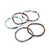 Natural Gemstone Stretch Bracelets BJEW-JB04677-1