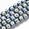Electroplate Glass Beads Strands EGLA-T012-02-3