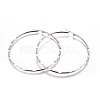304 Stainless Steel Hoop Earrings EJEW-L226-044P-1