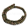 Natural Unakite Beads Strands G-Z111-A31-5