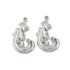 304 Stainless Steel Rhinestone Setting Pendants STAS-D376-09A-P-1