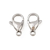 Tarnish Resistant 316 Surgical Stainless Steel Lobster Claw Clasps STAS-316-FL15A-5