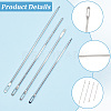 4Pcs 4 Styles Titanium Steel Turner DIY-CY0003-84-6