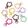 8Pcs Spray Painted Alloy Swivel Snap Hook Clasps FIND-TA0008-66-2