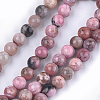Natural Rhodonite Beads Strands G-S333-8mm-029-2