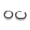304 Stainless Steel Huggie Hoop Earrings EJEW-F111A-14mm-B-3