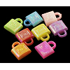 Plating Acrylic Charms X-PAB882Y-1