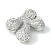 Rack Plating Brass Cubic Zirconia Pendants KK-S378-02P-K-2