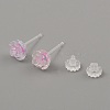 Resin Stud Earrings LS-EJEW-WH0016-39B-1