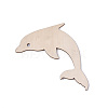 Dolphin Shape Unfinished Wood Cutouts DIY-ZX040-03-04-1