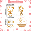 50 Bags Alloy Swivel Clasps FIND-SC0016-72-2