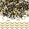 350Pcs Electroplated Synthetic Non-magnetic Hematite Beads Strands G-SC0003-65A-1