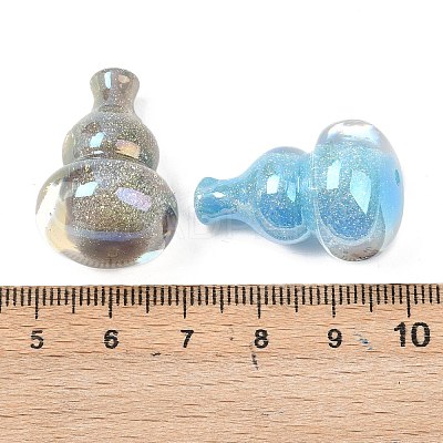 Electroplate & Luminous Opaque Resin Beads RESI-P046-13A-M-1