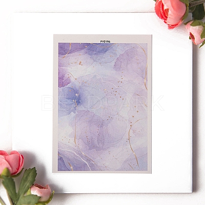 Polymer Clay Earrings Water Transfer Paper PW-WG93033-02-1