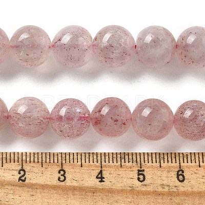 Natural Strawberry Quartz Beads Strands G-L595-C03-04-1
