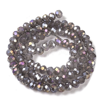 Baking Electroplate Glass Beads Strands DGLA-A039-J8mm-B06-1