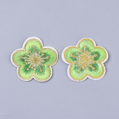 Computerized Embroidery Cloth Iron On/Sew On Patches AJEW-S076-007-1