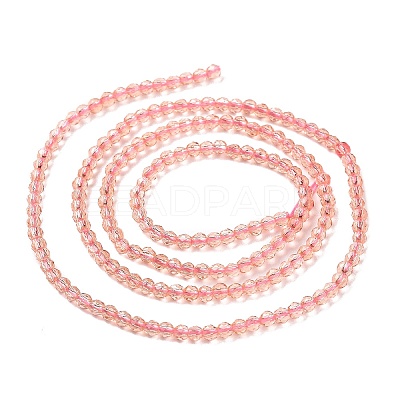 Transparent Glass Beads Strands GLAA-H021-04-27-1